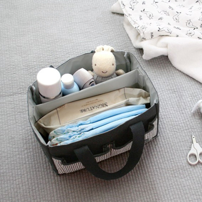 Portable Baby Diaper Caddy Organizer Changing Bag Portable Bottle Cup Holder Maternity Bag Stroller Organizer Travel Storage Bag