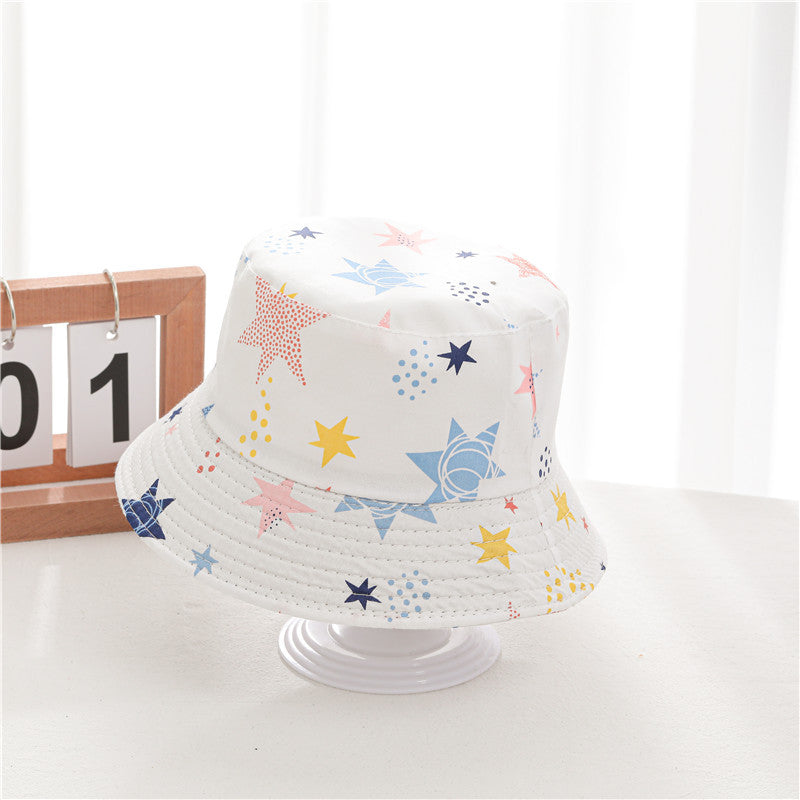 Children's Cap for Boy Kids Bucket Hat Anti-UV Windproof Cartoons Panama