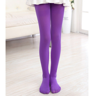 Candy Color Calf-Length Leggings Kids Trousers 3-8 Yrs