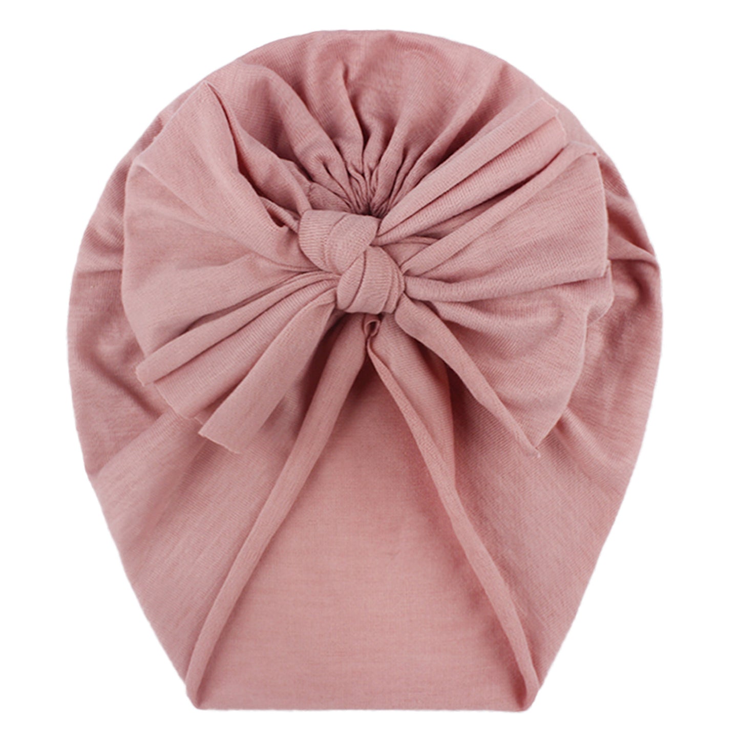 Headband Hat Bowknot Print Turban Headband With Solid Bow Knotted