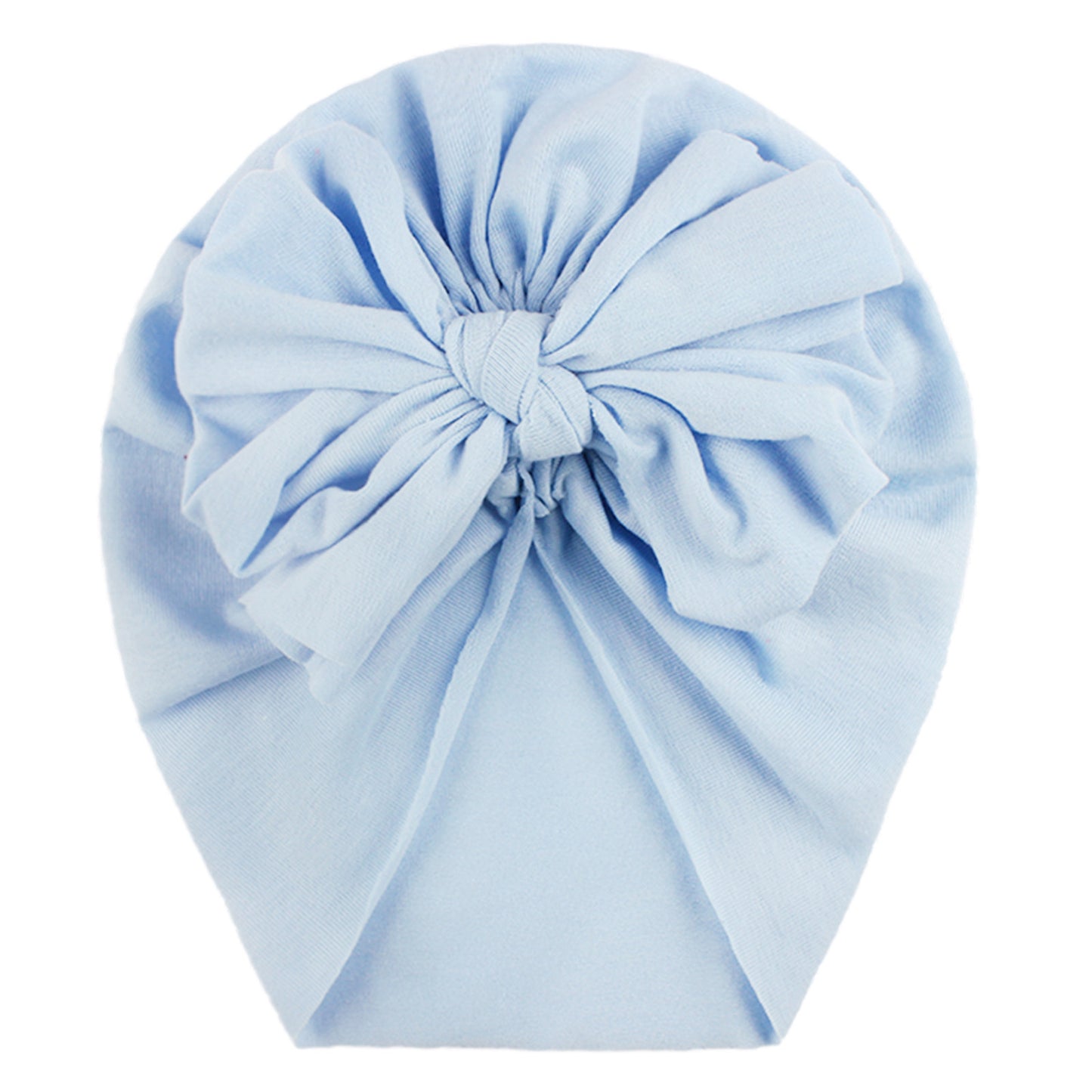 Headband Hat Bowknot Print Turban Headband With Solid Bow Knotted