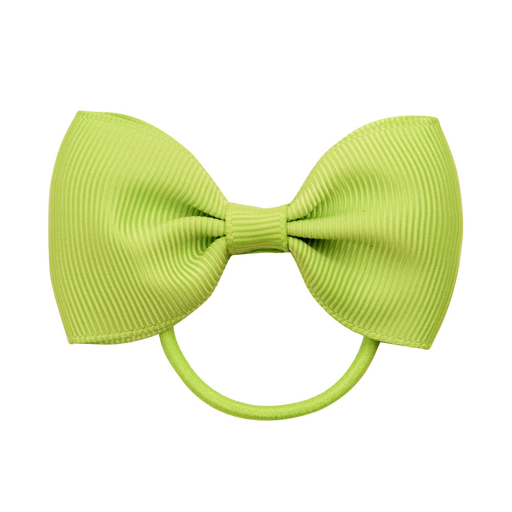 Small Mini Solid Baby Elastic Bow Tie For Girls