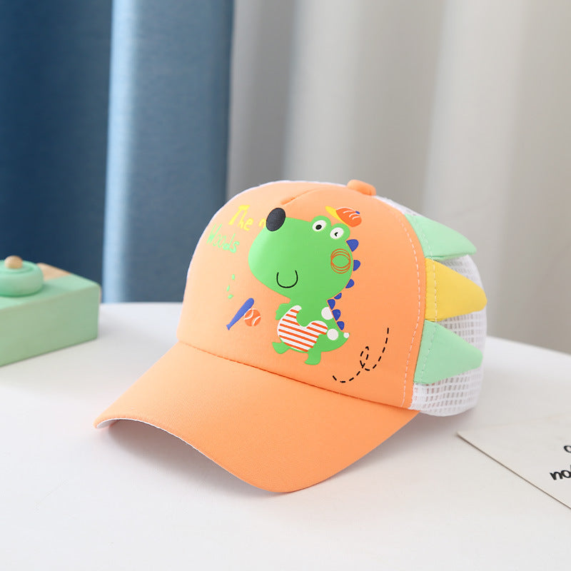 Cartoon Dinosaur Kids Baseball Summer Caps