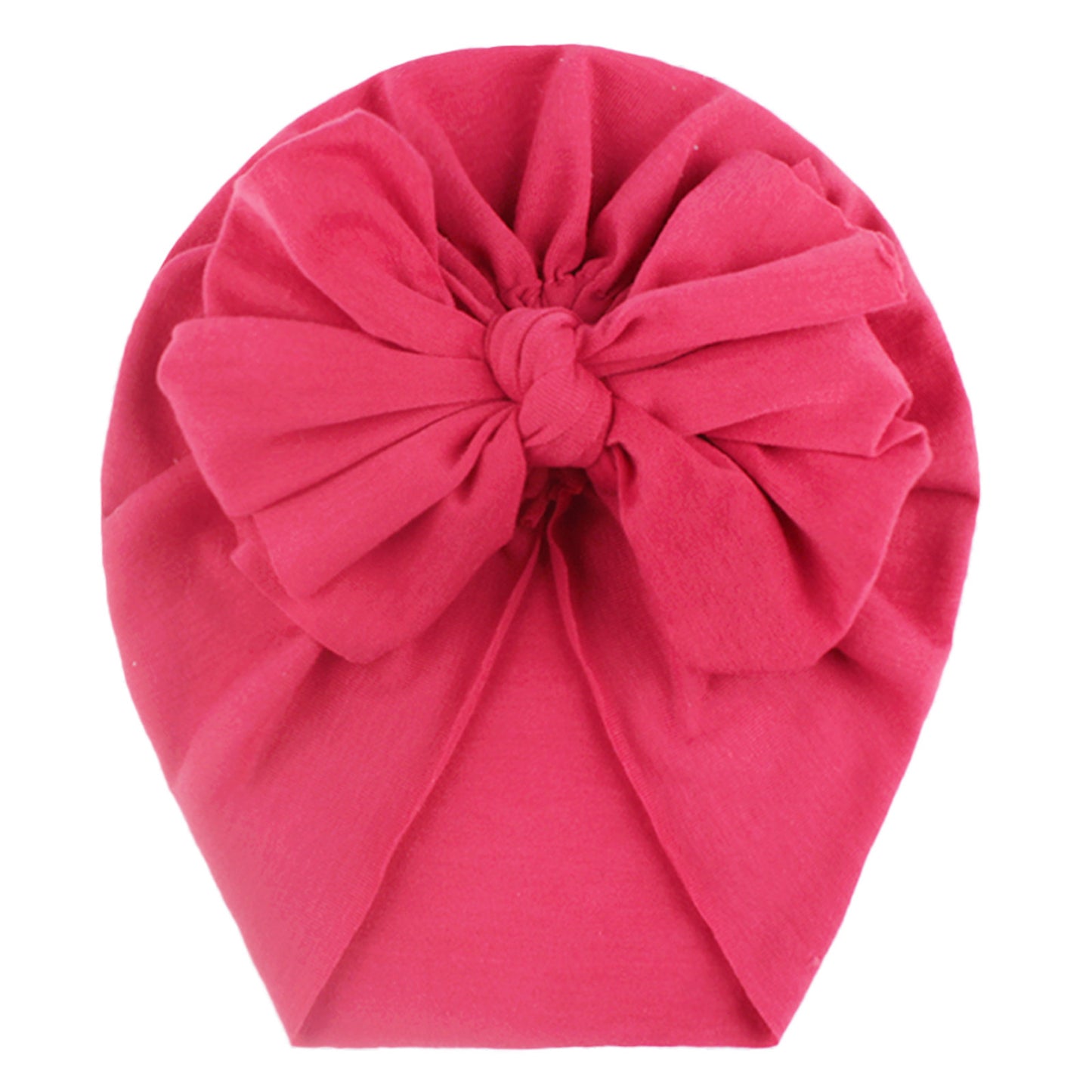 Headband Hat Bowknot Print Turban Headband With Solid Bow Knotted