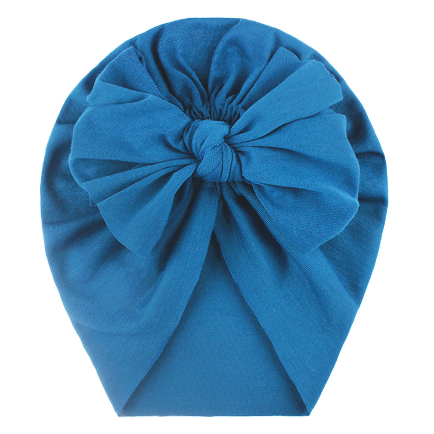 Headband Hat Bowknot Print Turban Headband With Solid Bow Knotted