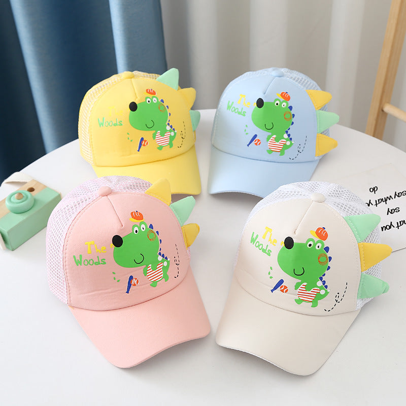 Cartoon Dinosaur Kids Baseball Summer Caps