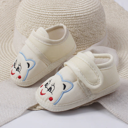 Infant Toddler Soft Sole Anti-slip First Walkers born Baby Girls Cartoon Little Bear Soft Sole Shoes Single Shoes