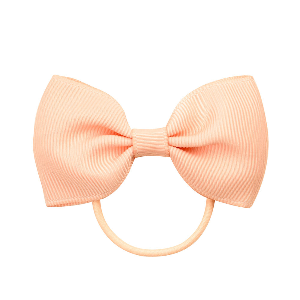 Small Mini Solid Baby Elastic Bow Tie For Girls