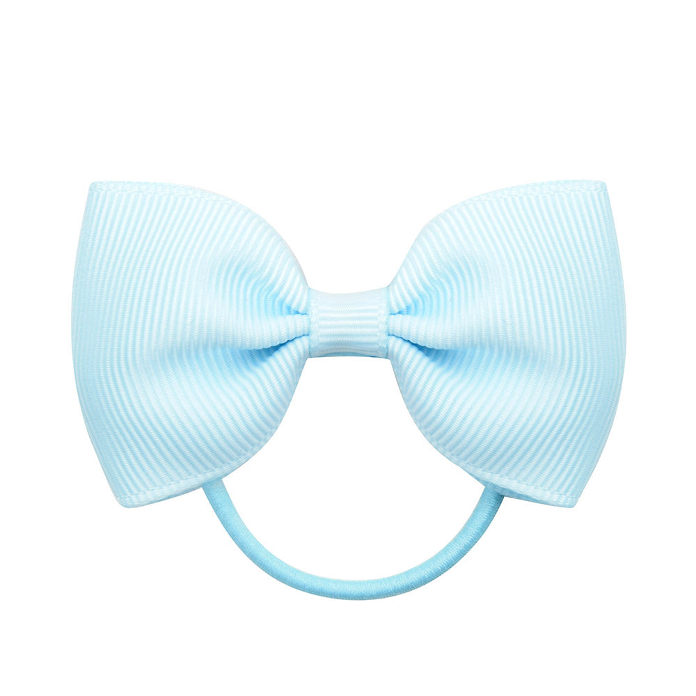 Small Mini Solid Baby Elastic Bow Tie For Girls