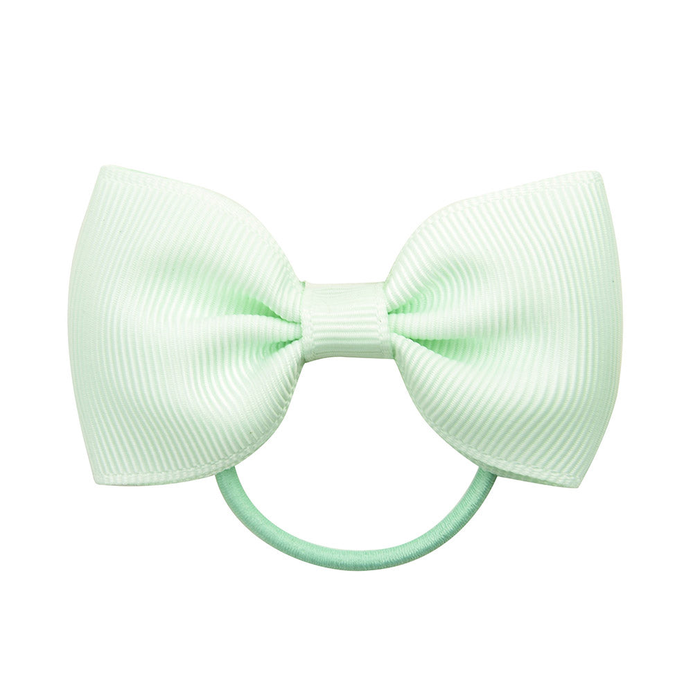 Small Mini Solid Baby Elastic Bow Tie For Girls