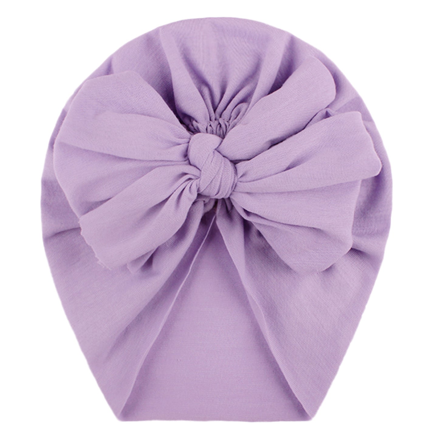 Headband Hat Bowknot Print Turban Headband With Solid Bow Knotted