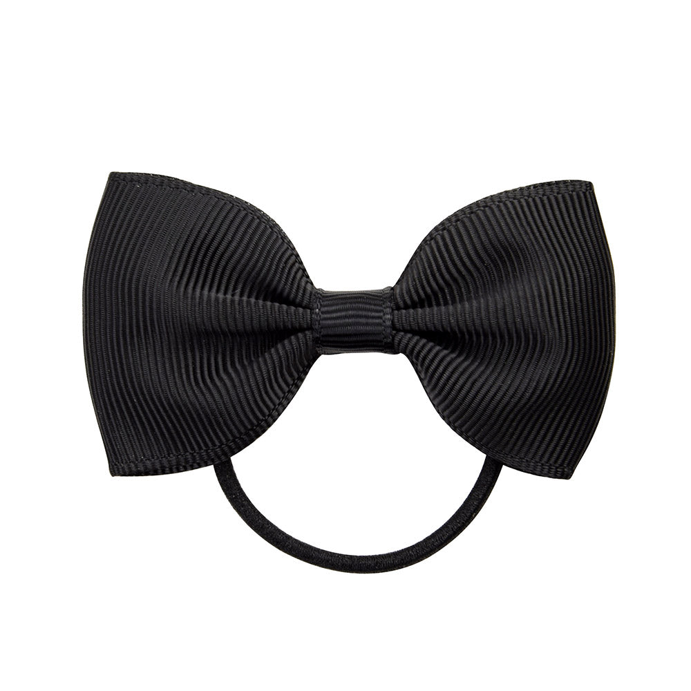 Small Mini Solid Baby Elastic Bow Tie For Girls