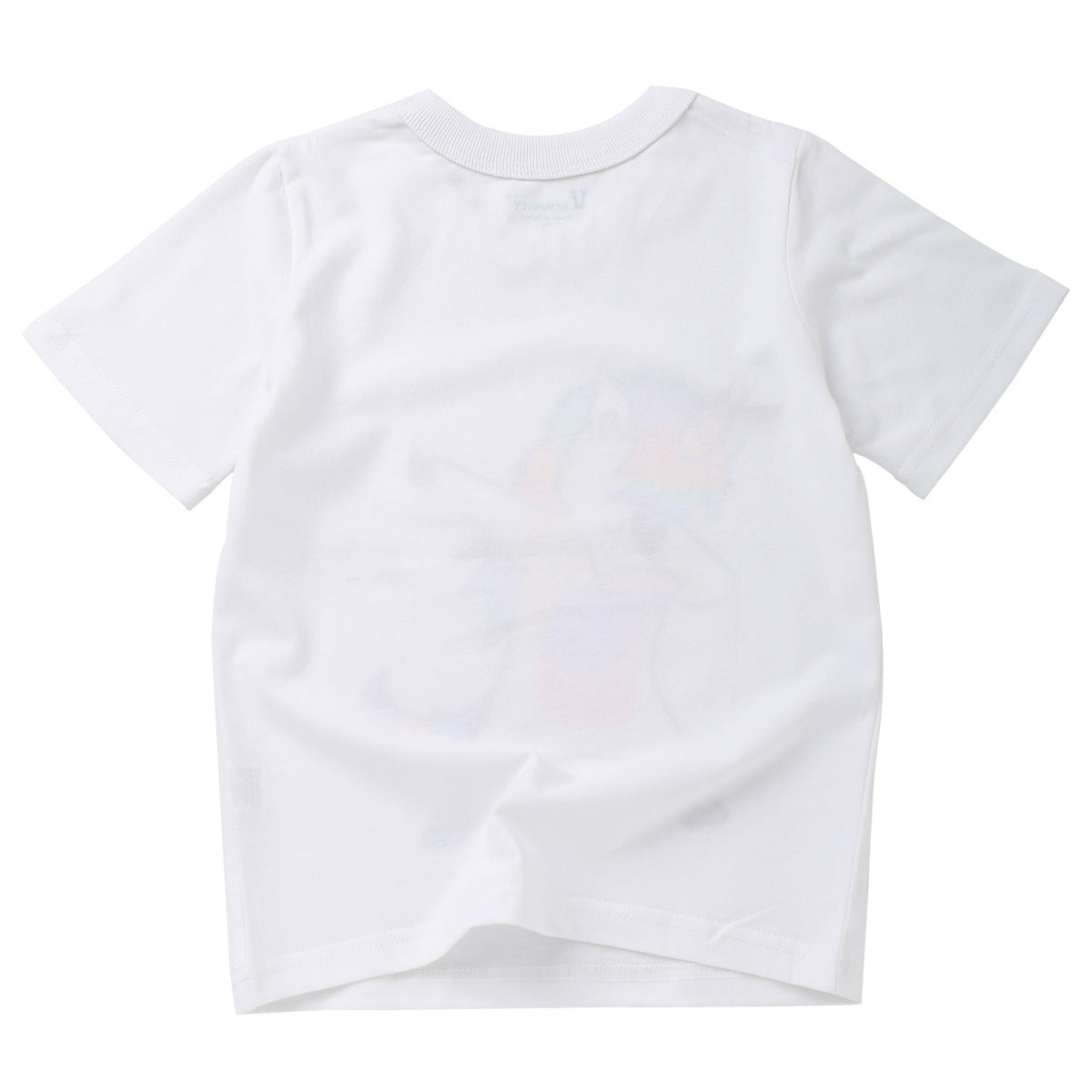 Summer Girls Cartoon Unicorn White T-shirts for 2 to 8 Years Kids