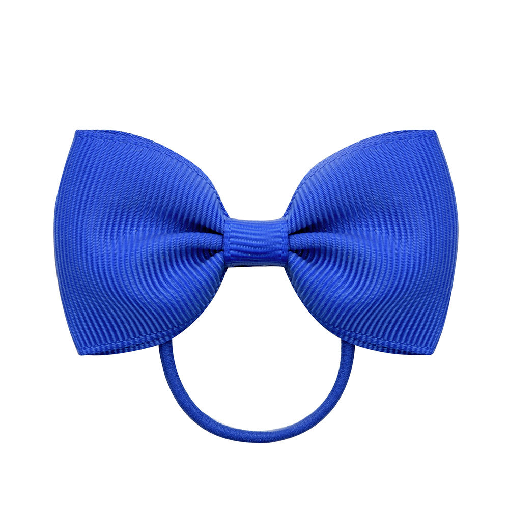 Small Mini Solid Baby Elastic Bow Tie For Girls