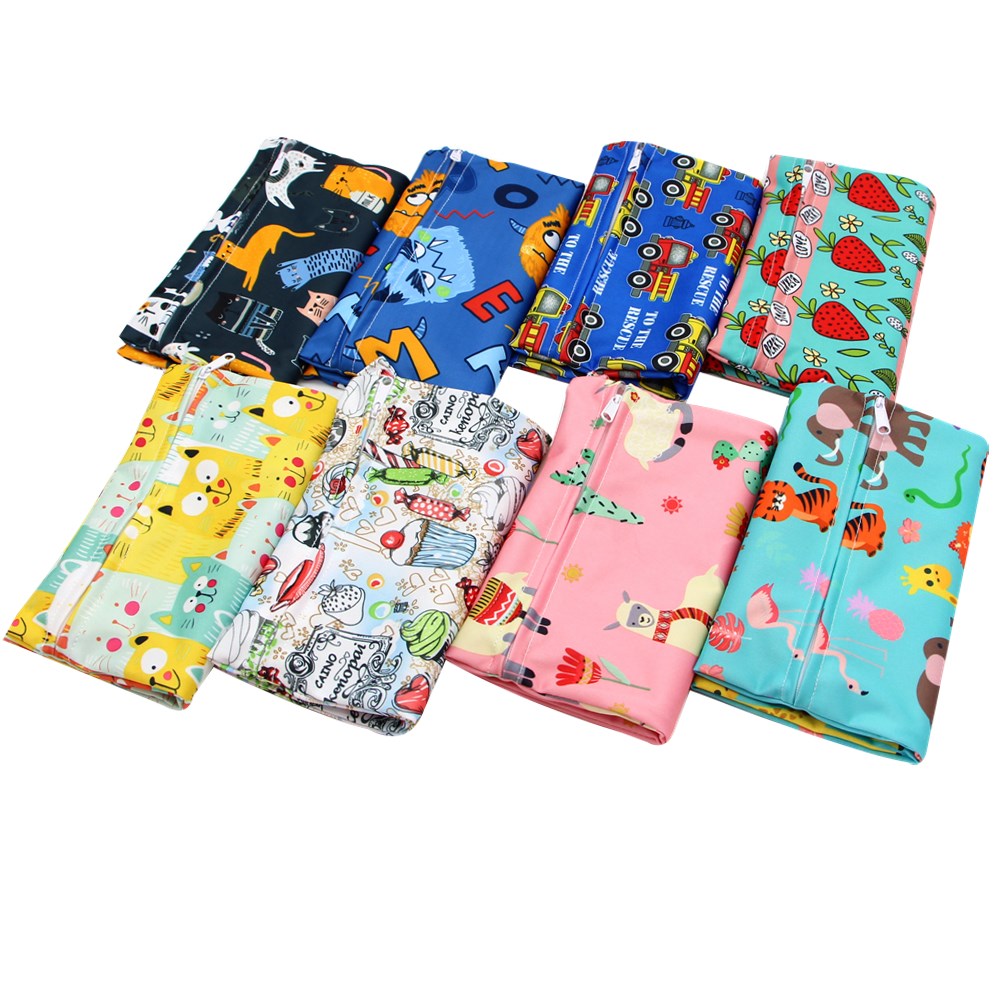 Mini Wet Bag Reusable For Nursing Menstrual Pads Waterptoof PUL Snap Handle Wetbag Maternity Diaper Bag Pouch 20*25cm