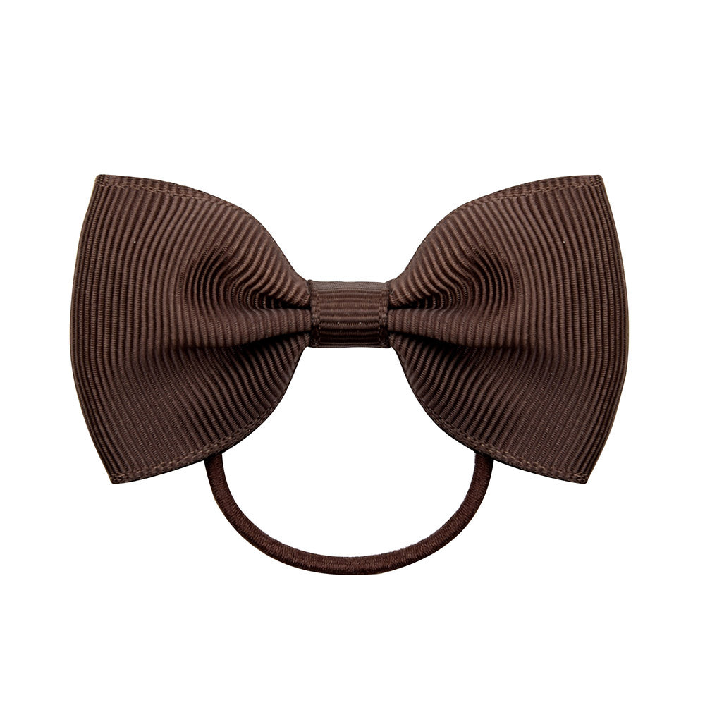 Small Mini Solid Baby Elastic Bow Tie For Girls