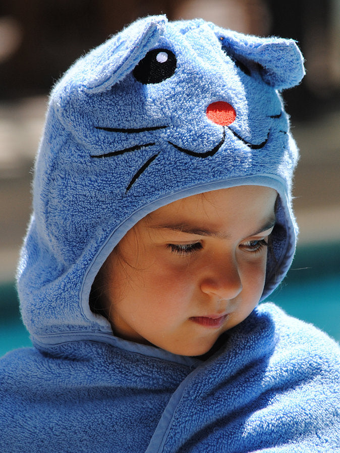 Cat Hooded Cotton Turkish Bath Towel